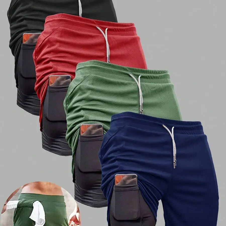 4pcs Mens Quick-Dry Two-In-One Outdoor Sports Shorts With Pocket
4pcs Mens Quick-Dry Two-In-One Outdoor Sports Shorts With Pocket