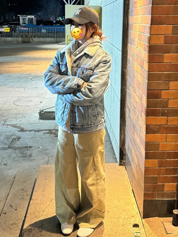 American Retro Khaki Workwear Wide Leg High Waist Jeans Women Spring Loose Straight Cut Long Pants Knife Denim
American Retro Khaki Workwear Wide Leg High Waist Jeans Women Spring Loose Straight Cut Long Pants Knife Denim