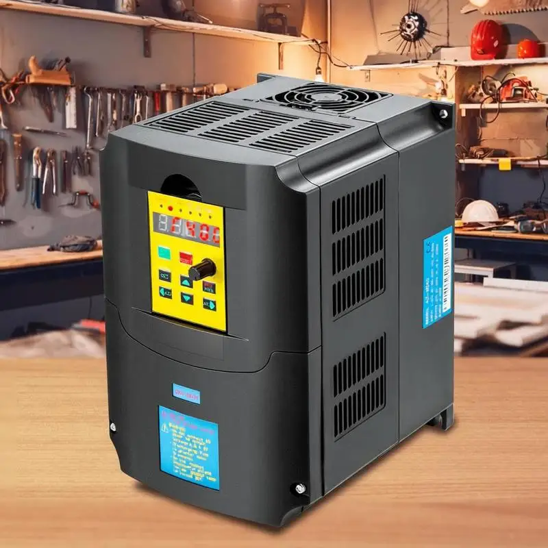 Variable Frequency Drive, AC 220V Input 4KW Variable Frequency CNC Drive Inverter Converter, VFD 5.5HP 1 or 3 Phase Input, 3 Phase Output, CNC Motor Inverter Converter for Motor Speed Control
Variable Frequency Drive, AC 220V Input 4KW Variable Frequency CNC Drive Inverter Converter, VFD 5.5HP 1 or 3 Phase Input, 3 Phase Output, CNC Motor Inverter Converter for Motor Speed Control
