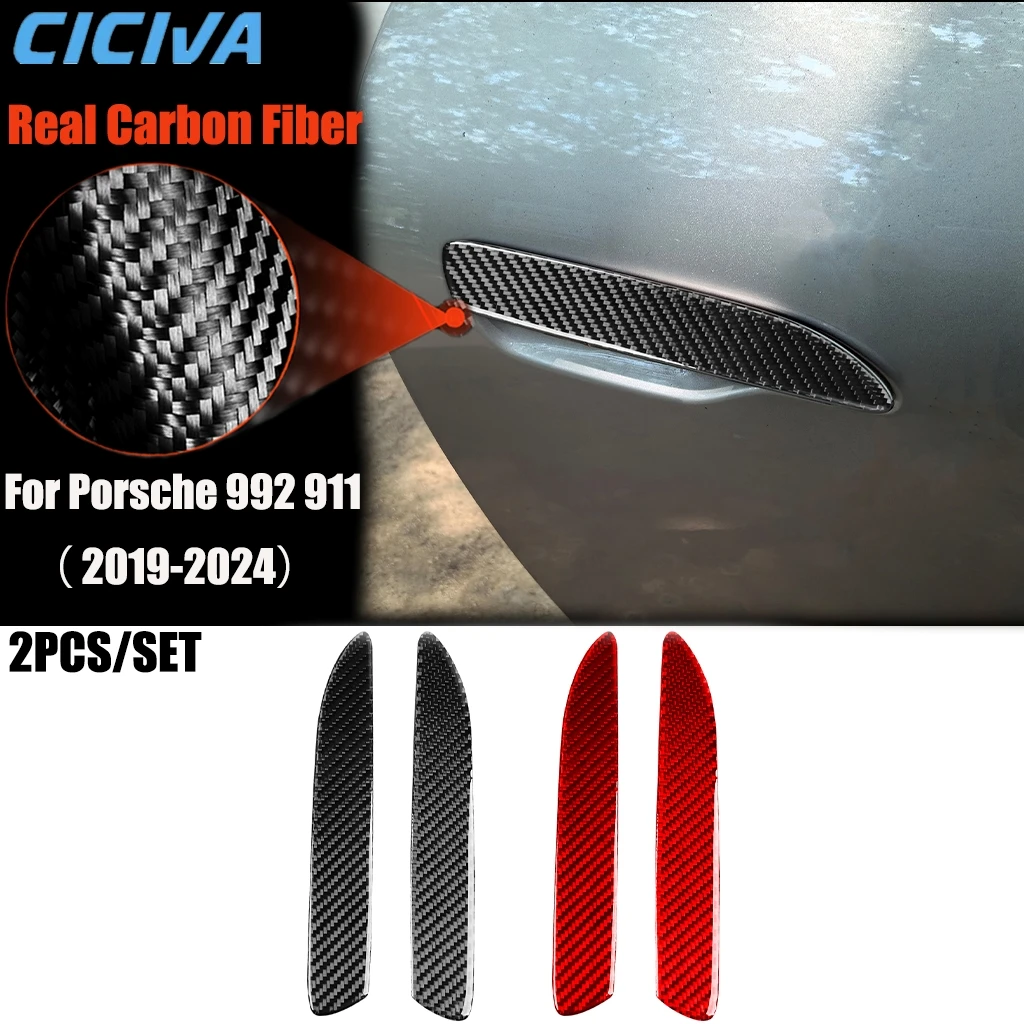 Carbon Fiber Car Accessories Door Handle Decorative Modified Exterior Trim Cover Soft Sticker For Porsche 911 992 2019-2024
Carbon Fiber Car Accessories Door Handle Decorative Modified Exterior Trim Cover Soft Sticker For Porsche 911 992 2019-2024