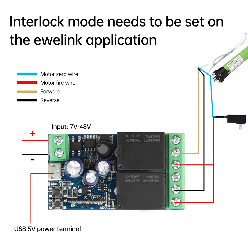 EWelink WIFI Smart Switch Type C 5V/DC7-48V 2-CH 10A Релейный модуль Беспроводной пульт дистанционного управления для Alexa Googole Home Голосовое управление
EWelink WIFI Smart Switch Type C 5V/DC7-48V 2-CH 10A Релейный модуль Беспроводной пульт дистанционного управления для Alexa Googole Home Голосовое управление
