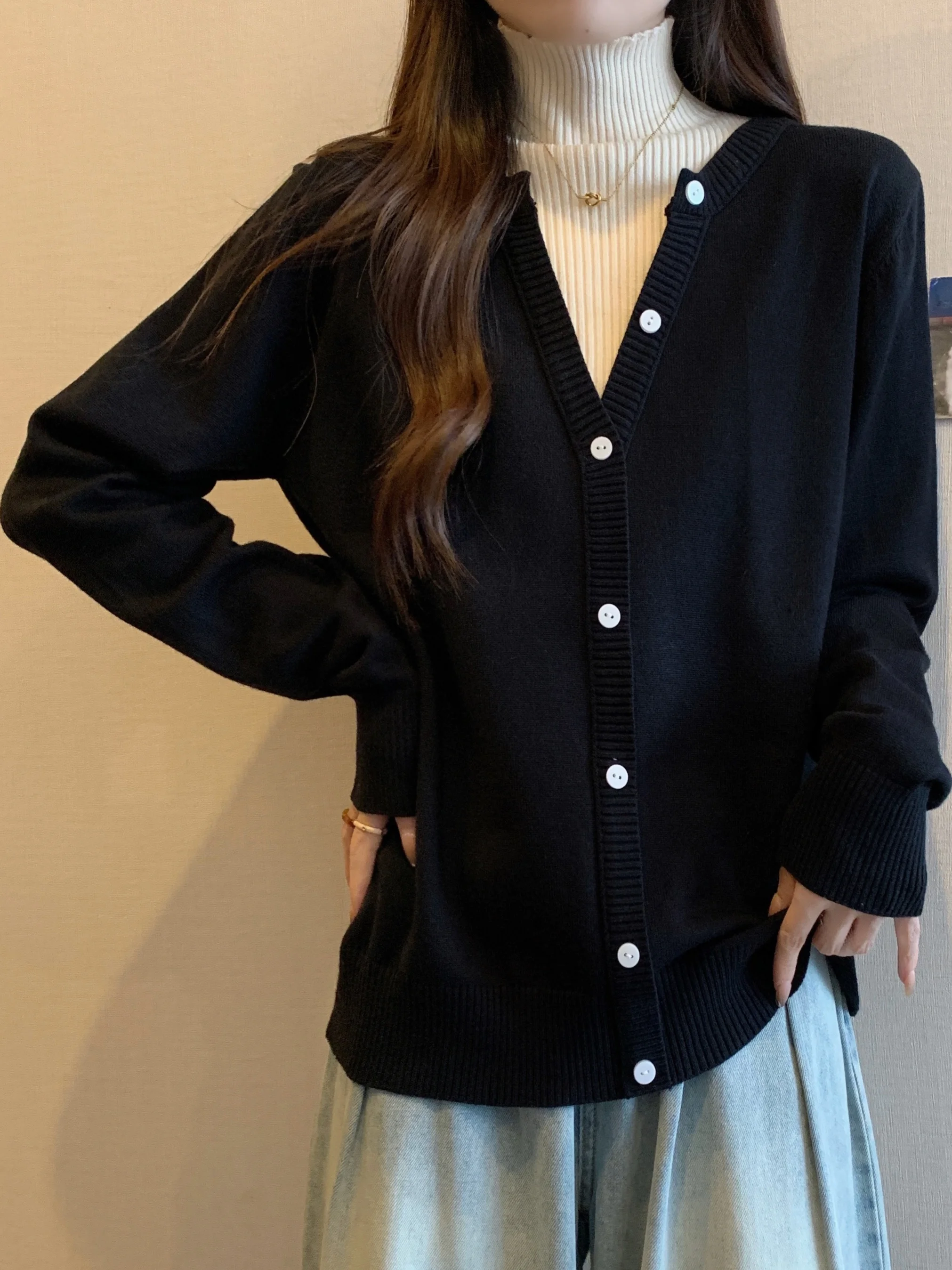 plus Size Women's Knitted Sweater f High Collar Fake Two-Piece Base irt Inner Wear Belly Cover Slimming Top Korean Sle
plus Size Women's Knitted Sweater f High Collar Fake Two-Piece Base irt Inner Wear Belly Cover Slimming Top Korean Sle