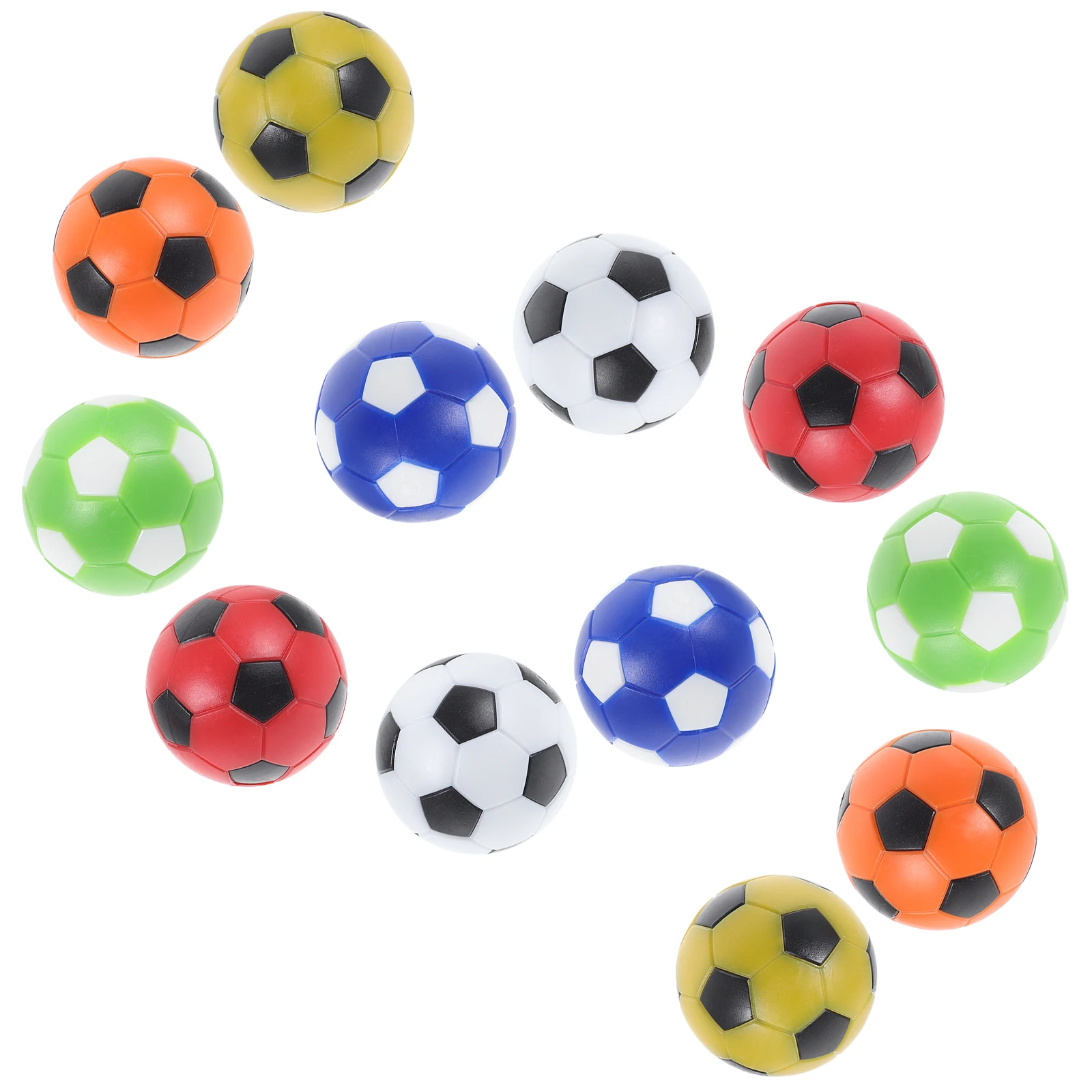 12pcs Table Football Balls Replacement Set Black White Blue Green Red Yellow Orange Plastic Accessories Kids Desk Soccer Game
12pcs Table Football Balls Replacement Set Black White Blue Green Red Yellow Orange Plastic Accessories Kids Desk Soccer Game