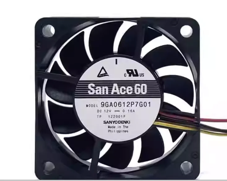 SANYO DENKI 9GA0612P7G01 DC 12 В 0,16 А 60x60x15 мм 3-проводной охлаждающий вентилятор
SANYO DENKI 9GA0612P7G01 DC 12 В 0,16 А 60x60x15 мм 3-проводной охлаждающий вентилятор