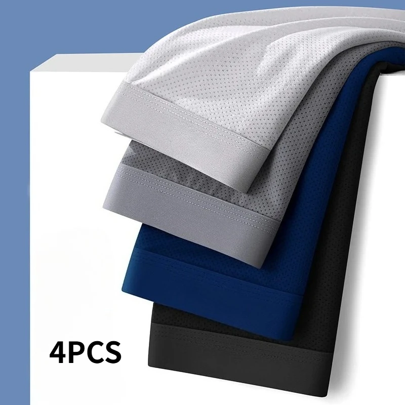4PCS Men Boxers Men's Underwear 3A Antibacterial Underpants Ice Silk Men Boxer Shorts Breathable Elastic Male Panties Plus Size
4PCS Men Boxers Men's Underwear 3A Antibacterial Underpants Ice Silk Men Boxer Shorts Breathable Elastic Male Panties Plus Size