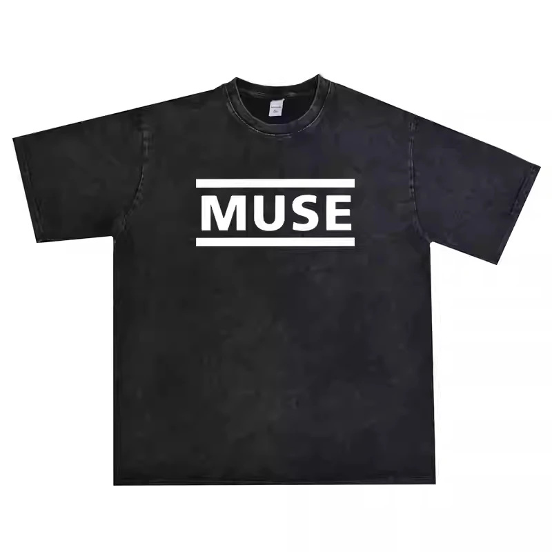2025 British Rock Band Muse's Printed T-shirt Washed and Aged, Unisex, Popular Teenage Style
2025 British Rock Band Muse's Printed T-shirt Washed and Aged, Unisex, Popular Teenage Style