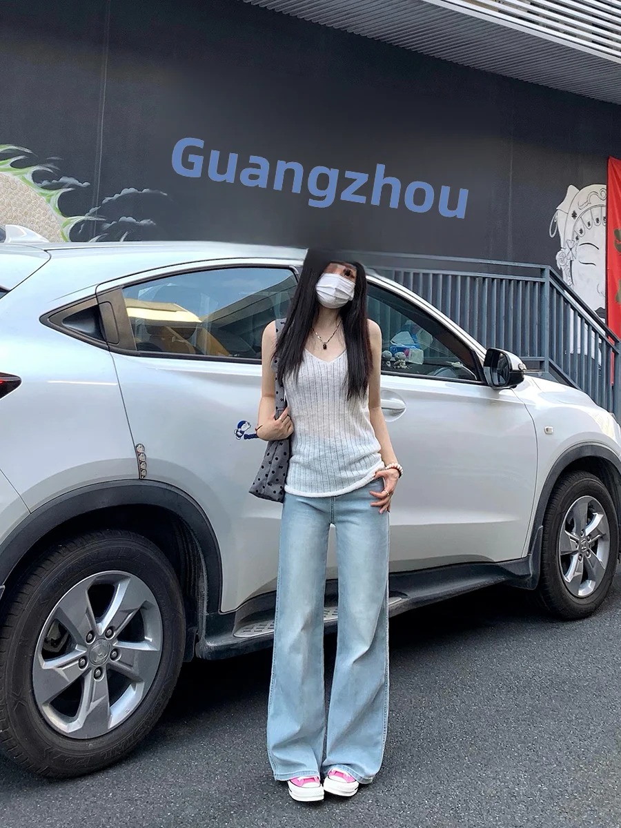 Эластичные утягивающие джинсы с высокой талией, женские голубые прямые расклешенные джинсовые брюки, повседневные женские джинсы для летнего сезона
Эластичные утягивающие джинсы с высокой талией, женские голубые прямые расклешенные джинсовые брюки, повседневные женские джинсы для летнего сезона