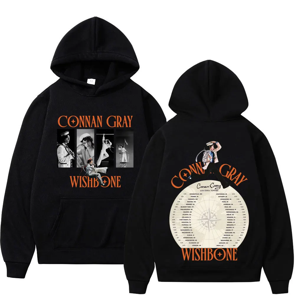 Толстовка с принтом Conan Gray Wishbone World Tour 2026, модные толстовки для мужчин и женщин, повседневный свободный пуловер с длинными рукавами, уличная одежда
Толстовка с принтом Conan Gray Wishbone World Tour 2026, модные толстовки для мужчин и женщин, повседневный свободный пуловер с длинными рукавами, уличная одежда