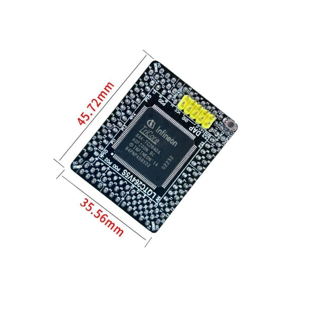 Smart Car Chip Core Board TC264D/TC264DA/TC297TX Dual-Core 200MHz/Triple-Core 300MHz 3.3V/5V with ECC Protection for Automotive
Smart Car Chip Core Board TC264D/TC264DA/TC297TX Dual-Core 200MHz/Triple-Core 300MHz 3.3V/5V with ECC Protection for Automotive