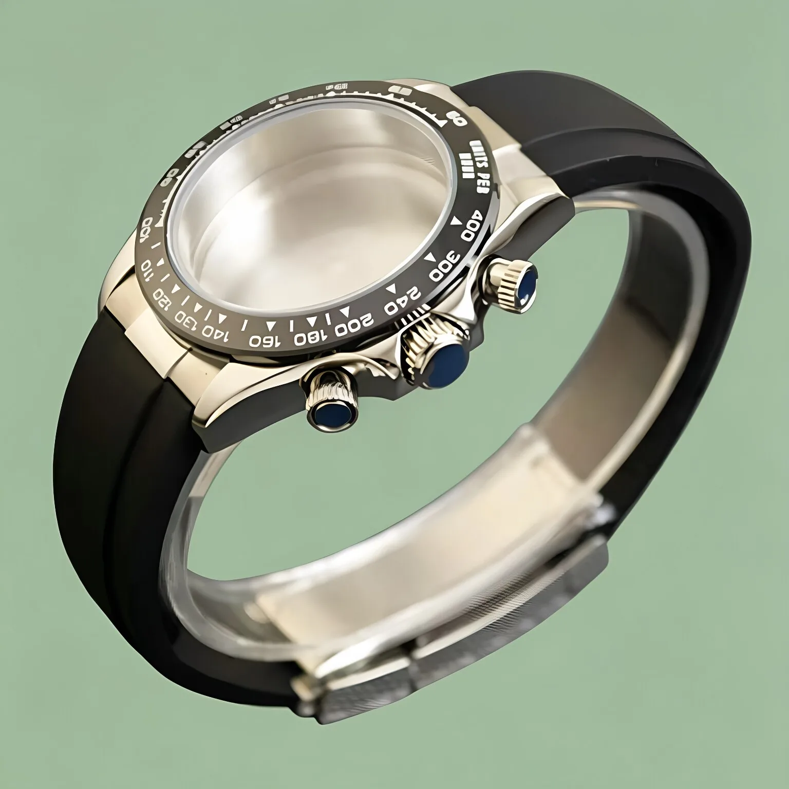 39.5mm VK63 Case Rubber Bracelet Sapphire Crystal Quartz Chronograph Ceramic Bezel 10ATM Water Resistant for Daytona VK63 VK64
39.5mm VK63 Case Rubber Bracelet Sapphire Crystal Quartz Chronograph Ceramic Bezel 10ATM Water Resistant for Daytona VK63 VK64