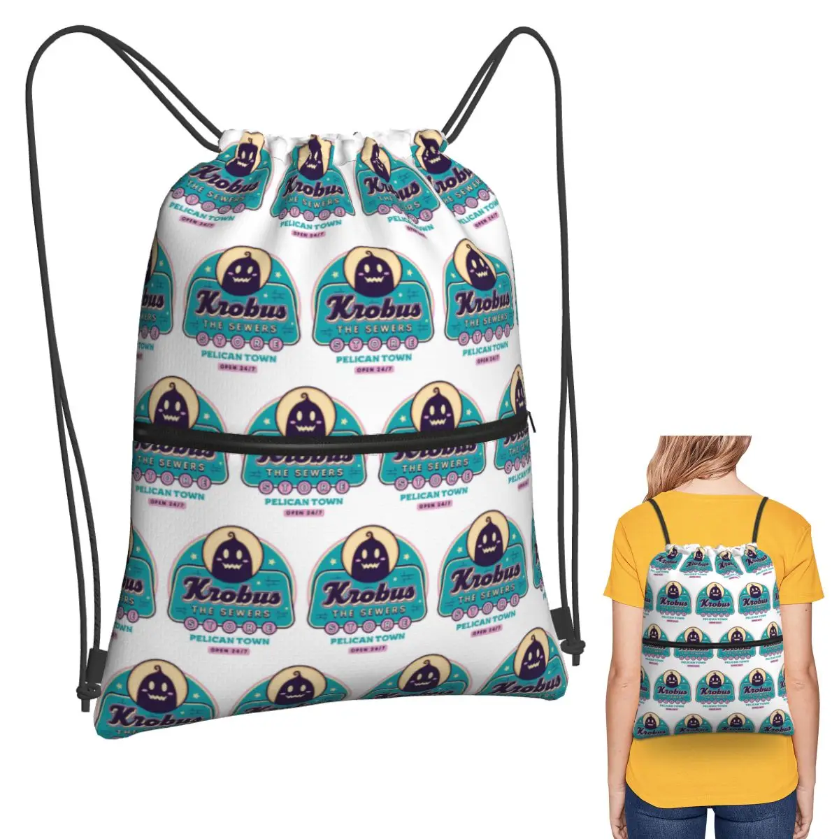 Krobus The Sewers Merchant Stardew Valley Backpacks Casual Drawstring Bags Sports Bag Book Bags for Travel Students
Krobus The Sewers Merchant Stardew Valley Backpacks Casual Drawstring Bags Sports Bag Book Bags for Travel Students