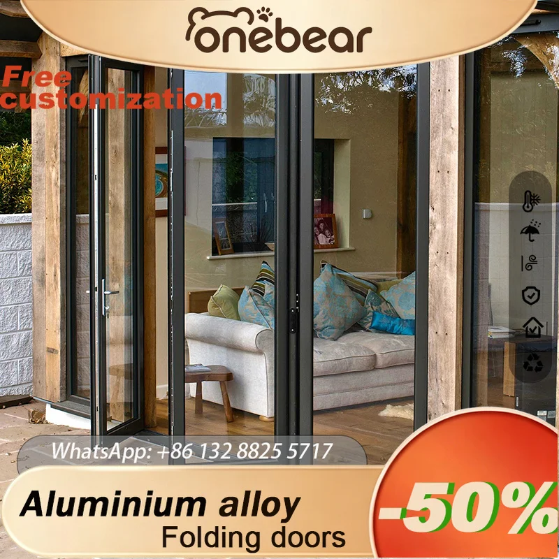 Any Size Custom Heat Insulated Hurricane Resistant Aluminum Tempered Glass Folding Door Flexible Exterior Balcony Access Door
Any Size Custom Heat Insulated Hurricane Resistant Aluminum Tempered Glass Folding Door Flexible Exterior Balcony Access Door