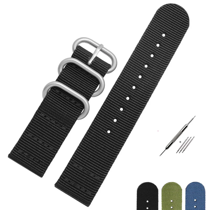 18 20 22 24 26mm Woven Nylon Watch Band Men's Universal Watch Band Waterproof Breathable Canvas Wrist Band
18 20 22 24 26mm Woven Nylon Watch Band Men's Universal Watch Band Waterproof Breathable Canvas Wrist Band