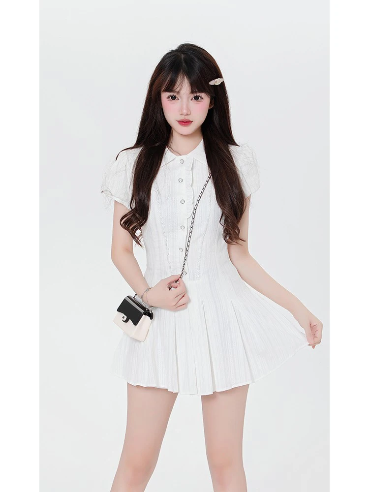 Ruibbit Sweet Hot Girl O-neck Short-sleeved Dress for Women's Summer Pure Sexy Slim Fit A-line Dress Female Clothes Dresses
Ruibbit Sweet Hot Girl O-neck Short-sleeved Dress for Women's Summer Pure Sexy Slim Fit A-line Dress Female Clothes Dresses