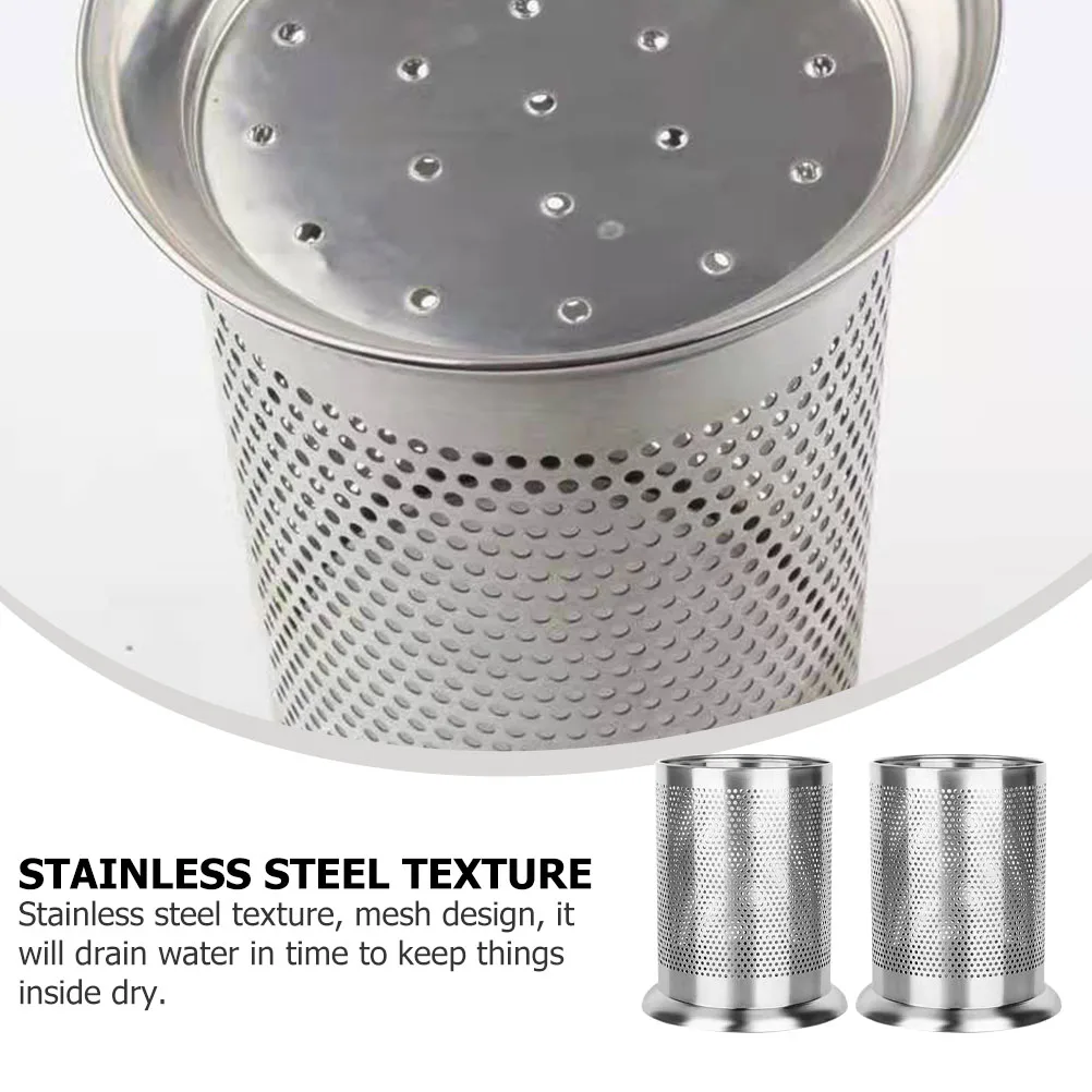 2Pcs Straw Organizer Chopstick Container Stainless Steel Kitchen Supplies Large Caliber Mesh Design Tableware Holder Dry Rack
2Pcs Straw Organizer Chopstick Container Stainless Steel Kitchen Supplies Large Caliber Mesh Design Tableware Holder Dry Rack
