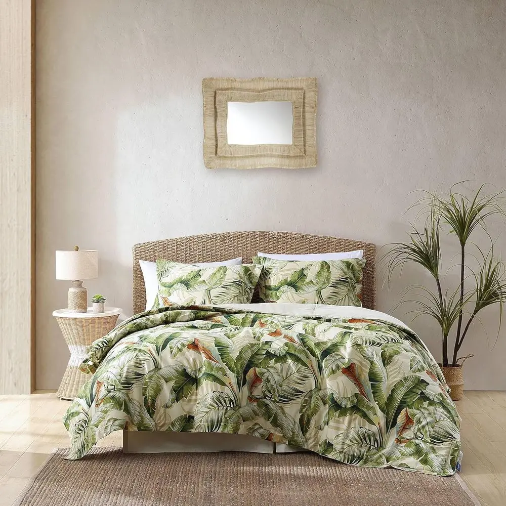 California King Comforter Set, Cotton Sateen Bedding with Matching Shams & Bedskirt, All Seasons (Palmiers Green)
California King Comforter Set, Cotton Sateen Bedding with Matching Shams & Bedskirt, All Seasons (Palmiers Green)