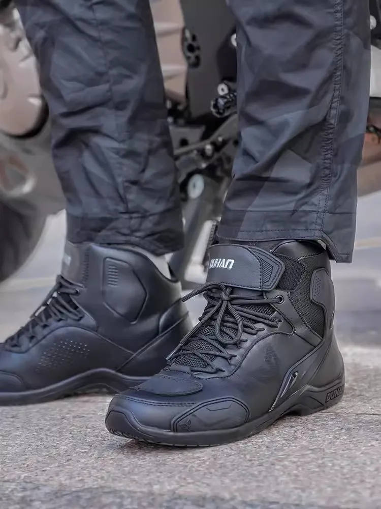 Four Season DUHAN Men Motorcycle Boots Breathable Women's Motocross Boot Anti Slip Sole Anticollision Ankle protection Shoes
Four Season DUHAN Men Motorcycle Boots Breathable Women's Motocross Boot Anti Slip Sole Anticollision Ankle protection Shoes