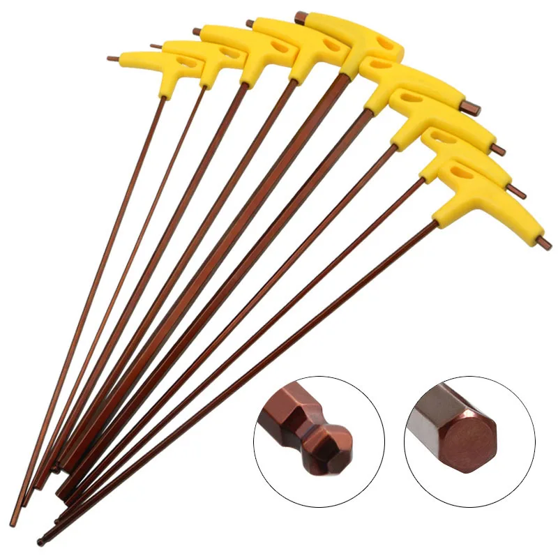 400mm Length 3-10mm Hex Key Wrench T-Handle Spanner Flat/Ball Head Socket Screwdriver Allen Hex Wrench Hand Tool Extra Long Arm
400mm Length 3-10mm Hex Key Wrench T-Handle Spanner Flat/Ball Head Socket Screwdriver Allen Hex Wrench Hand Tool Extra Long Arm