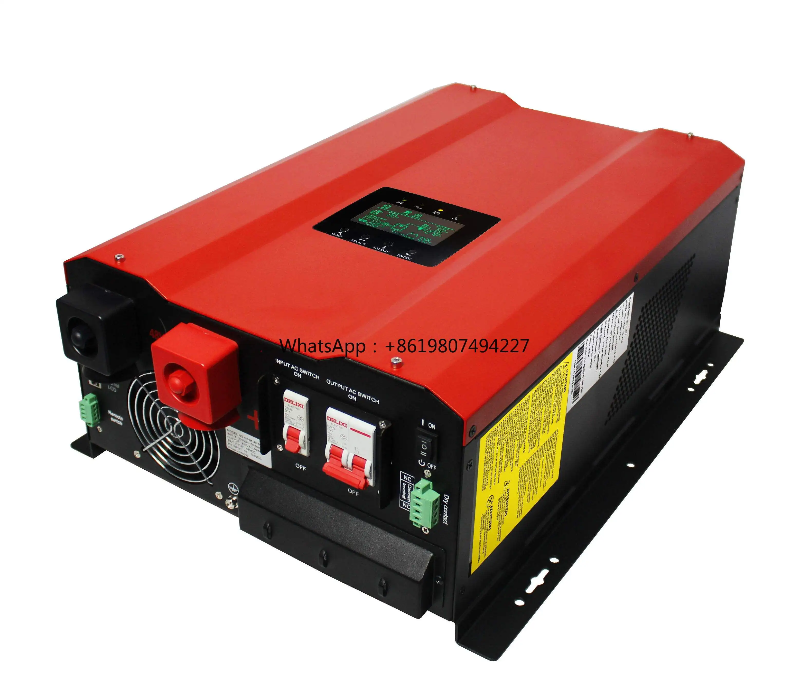 24V 48V 5-12KW Dual Single Output Pure Sine Wave Hybrid Solar Inverter MPPT 40A/60A/120A Controller 98% Efficiency Grid Split
24V 48V 5-12KW Dual Single Output Pure Sine Wave Hybrid Solar Inverter MPPT 40A/60A/120A Controller 98% Efficiency Grid Split