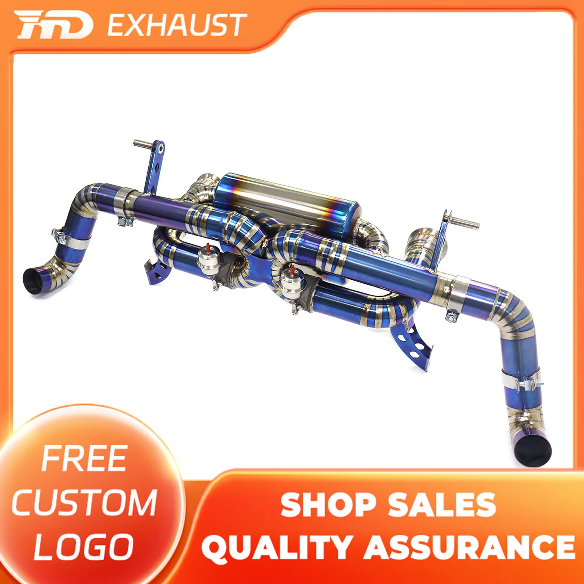 HMD Exclusive Customization Titanium Alloy Exhaust Catback For Audi R8 V10 5.2L Muffler With Vacuum Valve Performance Car Parts
HMD Exclusive Customization Titanium Alloy Exhaust Catback For Audi R8 V10 5.2L Muffler With Vacuum Valve Performance Car Parts