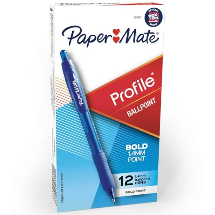 Profile Retractable Ballpoint Pens, Bold Point 1.4mm,Blue Ink, 12 Count - Writing, Office, Teacher Supplies
Profile Retractable Ballpoint Pens, Bold Point 1.4mm,Blue Ink, 12 Count - Writing, Office, Teacher Supplies