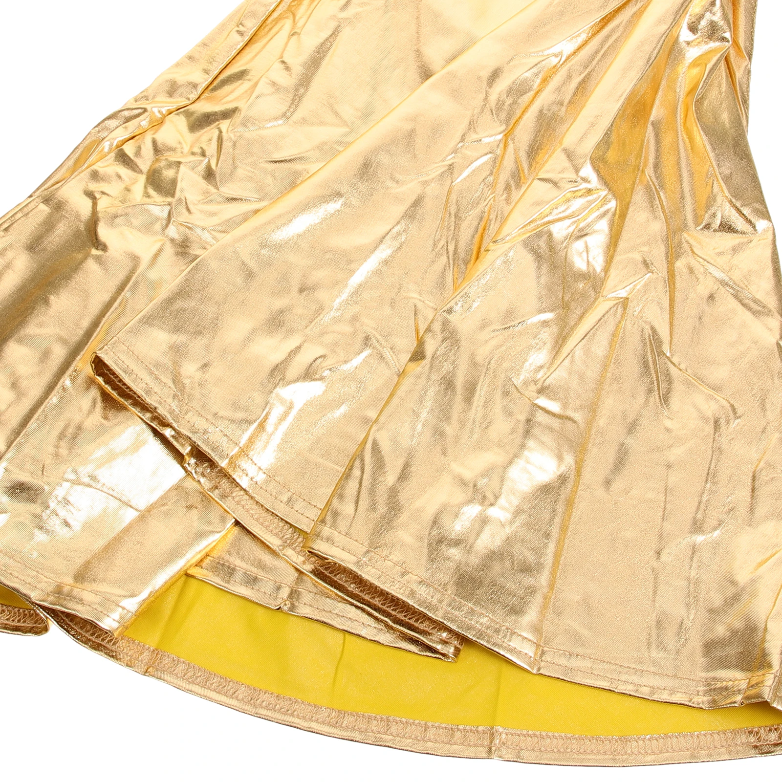 Gold Shiny Mini Skating Flared Pleated Cheerleading Decorative Women A Line Half PU Skirt Metallic Sport Party Dance
Gold Shiny Mini Skating Flared Pleated Cheerleading Decorative Women A Line Half PU Skirt Metallic Sport Party Dance