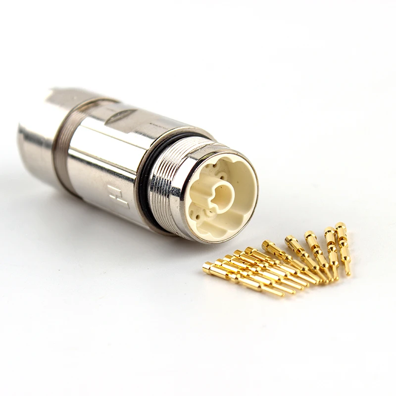 Precision machining brass alloy RGS1002 Industrial connector for servo power plug
Precision machining brass alloy RGS1002 Industrial connector for servo power plug