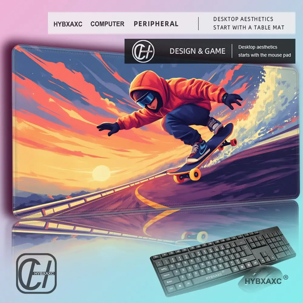 HYBXAXC Pixel Skateboard Boy MousePad Computer Accessories Game TableMats Rubber Anti-slip Keyboard Mousepads DeskPads
HYBXAXC Pixel Skateboard Boy MousePad Computer Accessories Game TableMats Rubber Anti-slip Keyboard Mousepads DeskPads