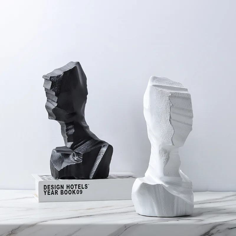 Modern Nordic Minimalist Resin Abstract Half Body Black and White Human Head Portrait Art Sculpture Ornament Home Accessories
Modern Nordic Minimalist Resin Abstract Half Body Black and White Human Head Portrait Art Sculpture Ornament Home Accessories