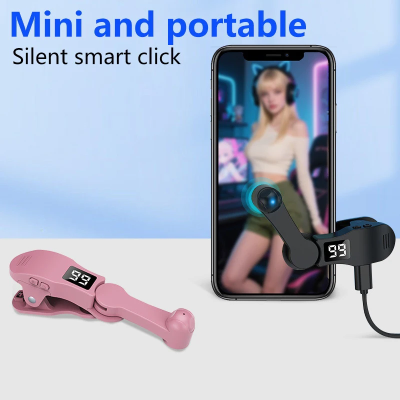 Slient Screen Auto Clicker Simulated Finger Clicking for Smart Phone App Video Live Streaming Screen Touch Tripods Tapper Device
Slient Screen Auto Clicker Simulated Finger Clicking for Smart Phone App Video Live Streaming Screen Touch Tripods Tapper Device