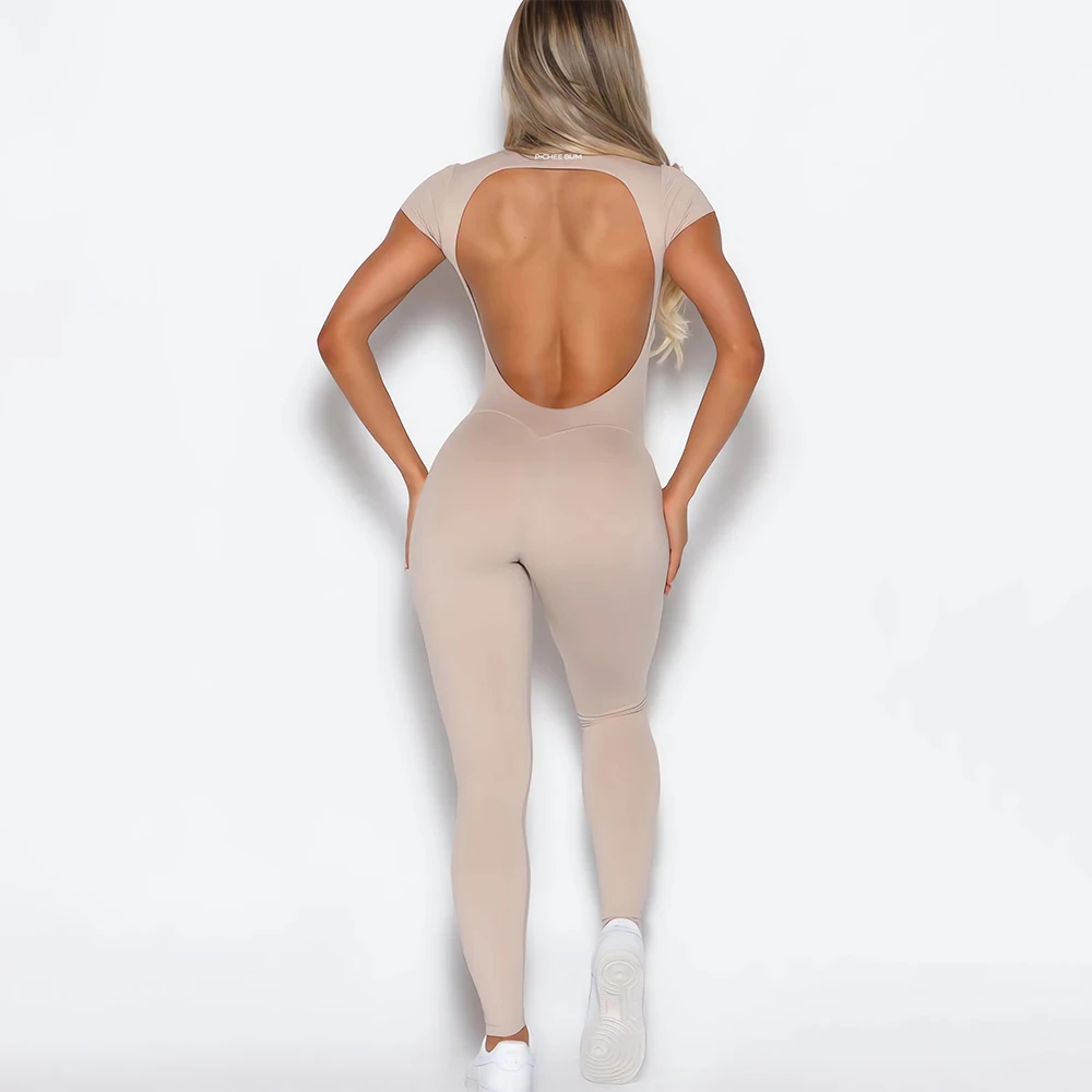 2025 Women Open Back Tee Bodysuit Bum Backless Seamless Gym Wear Short Sleeve One Piece Yoga Set Gym Outfit Overalls Jumpsuit
2025 Women Open Back Tee Bodysuit Bum Backless Seamless Gym Wear Short Sleeve One Piece Yoga Set Gym Outfit Overalls Jumpsuit