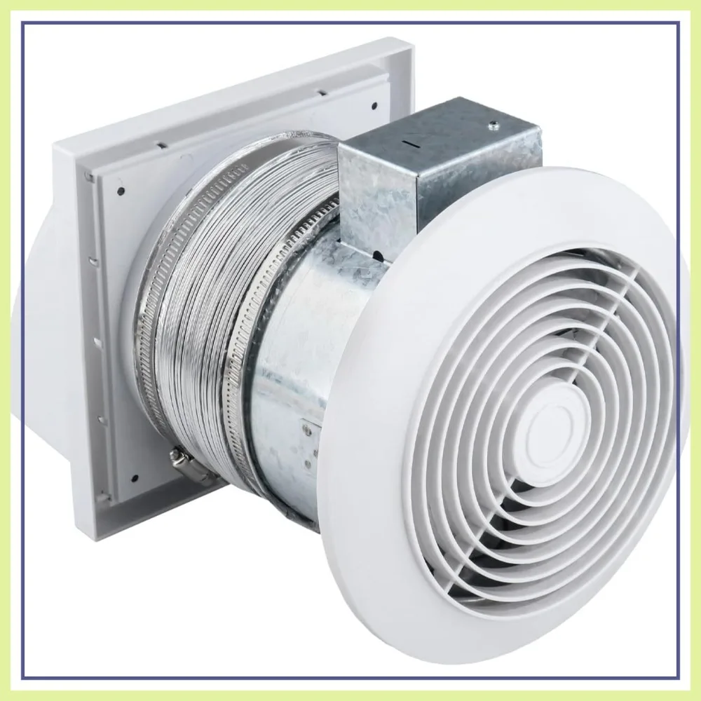 6-Inch Through Wall Exhaust Fan 80 CFM 4.0 Sones Bathroom Kitchen Ventilation Fan with Retractable Duct
6-Inch Through Wall Exhaust Fan 80 CFM 4.0 Sones Bathroom Kitchen Ventilation Fan with Retractable Duct