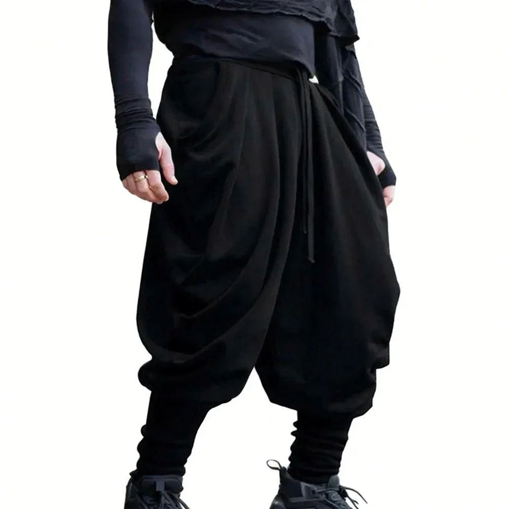 2026 New Arrival Men Solid Draped Drawstring Casual For Harem Pants Streetwear Loose Trousers
2026 New Arrival Men Solid Draped Drawstring Casual For Harem Pants Streetwear Loose Trousers