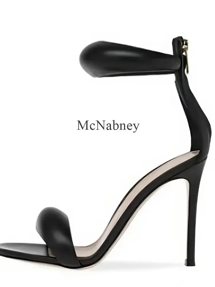 Sexy Style Leopard Ankle Strap Summer Women Sandals Round Toe Stiletto High Heels Rear Zipper Design Fashionable And Versatile
Sexy Style Leopard Ankle Strap Summer Women Sandals Round Toe Stiletto High Heels Rear Zipper Design Fashionable And Versatile