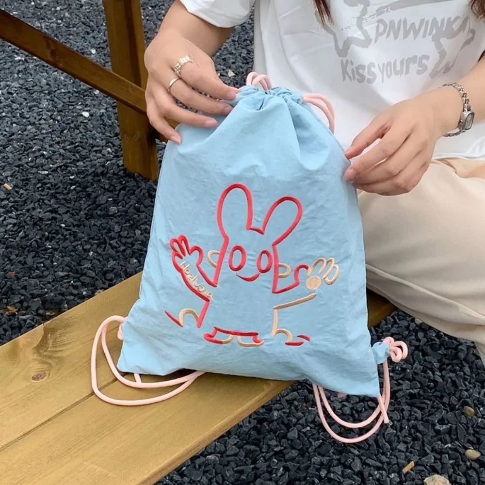 Large Capacity Cartoon Pattern Backpack Solid Color Lightweight Fitness Shoulder Bag Korean Style Nylon Drawstring Fitness Bag
Large Capacity Cartoon Pattern Backpack Solid Color Lightweight Fitness Shoulder Bag Korean Style Nylon Drawstring Fitness Bag