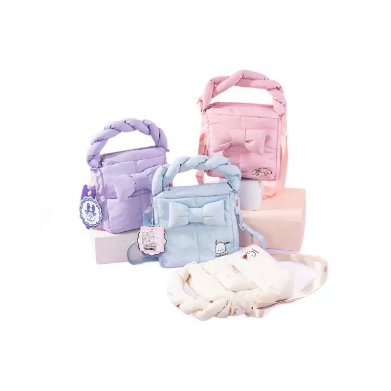 Sanrio Crossbody Bag Mymelody Hellokitty Japanese Student Cartoon Down Handbag Travel Portable Storage Bag Children's Gift
Sanrio Crossbody Bag Mymelody Hellokitty Japanese Student Cartoon Down Handbag Travel Portable Storage Bag Children's Gift