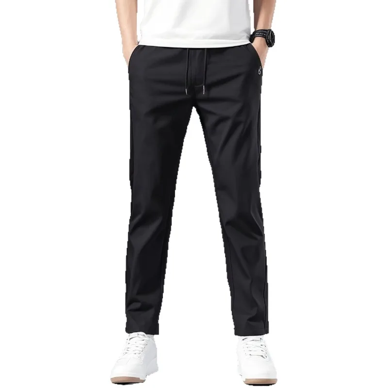 Mens Summer Casual Pants Thin Loose Straight Leg Drawstring Waist Sports Trousers
Mens Summer Casual Pants Thin Loose Straight Leg Drawstring Waist Sports Trousers