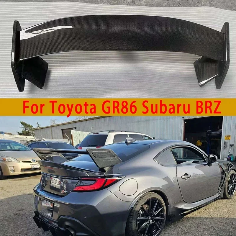 For Toyota GR86 Subaru BRZ Carbon Fiber Tail fins Rear Trunk Spoilers Rear Wing Lupus Style Car Accessories Body Kit
For Toyota GR86 Subaru BRZ Carbon Fiber Tail fins Rear Trunk Spoilers Rear Wing Lupus Style Car Accessories Body Kit