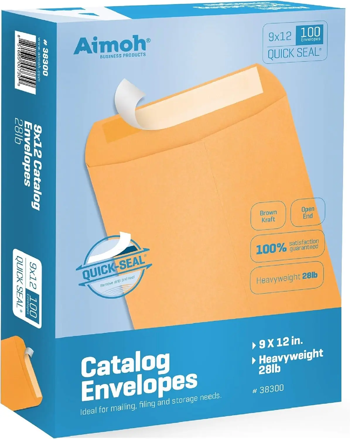 9x12 Self-Seal Kraft Catalog Mailing Envelopes - 28lb, 100 Count for Business Correspondence
9x12 Self-Seal Kraft Catalog Mailing Envelopes - 28lb, 100 Count for Business Correspondence