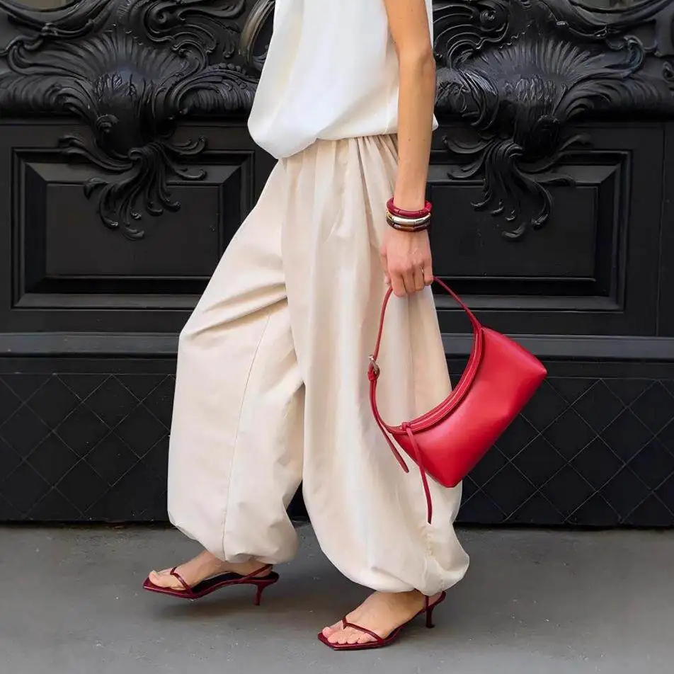 Loose Cotton Lantern Pants Wide Leg Casual Lazy Street Style Spring Summer Fashion Women's Premium Casual Trousers
Loose Cotton Lantern Pants Wide Leg Casual Lazy Street Style Spring Summer Fashion Women's Premium Casual Trousers