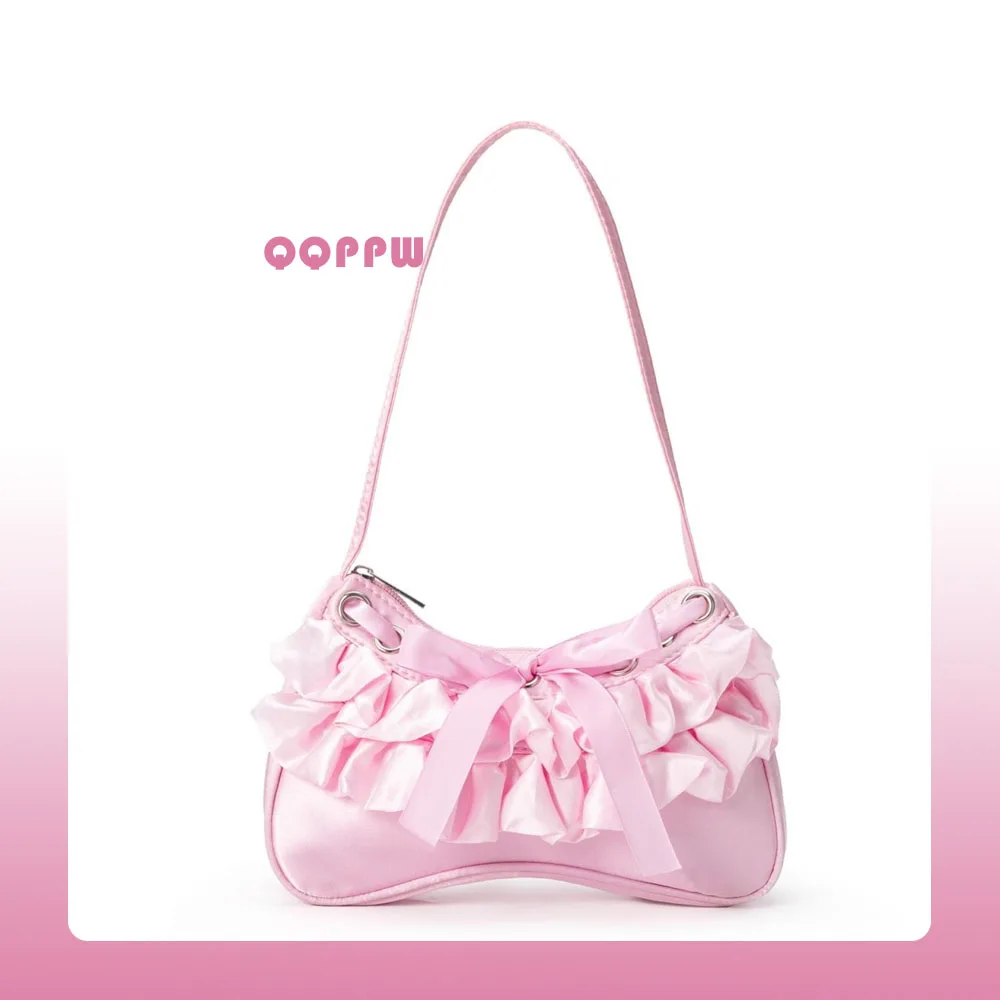 Bow bag women's versatile new fashionable sweet pleated underarm feel versatile one-shoulder crossbody bag
Bow bag women's versatile new fashionable sweet pleated underarm feel versatile one-shoulder crossbody bag