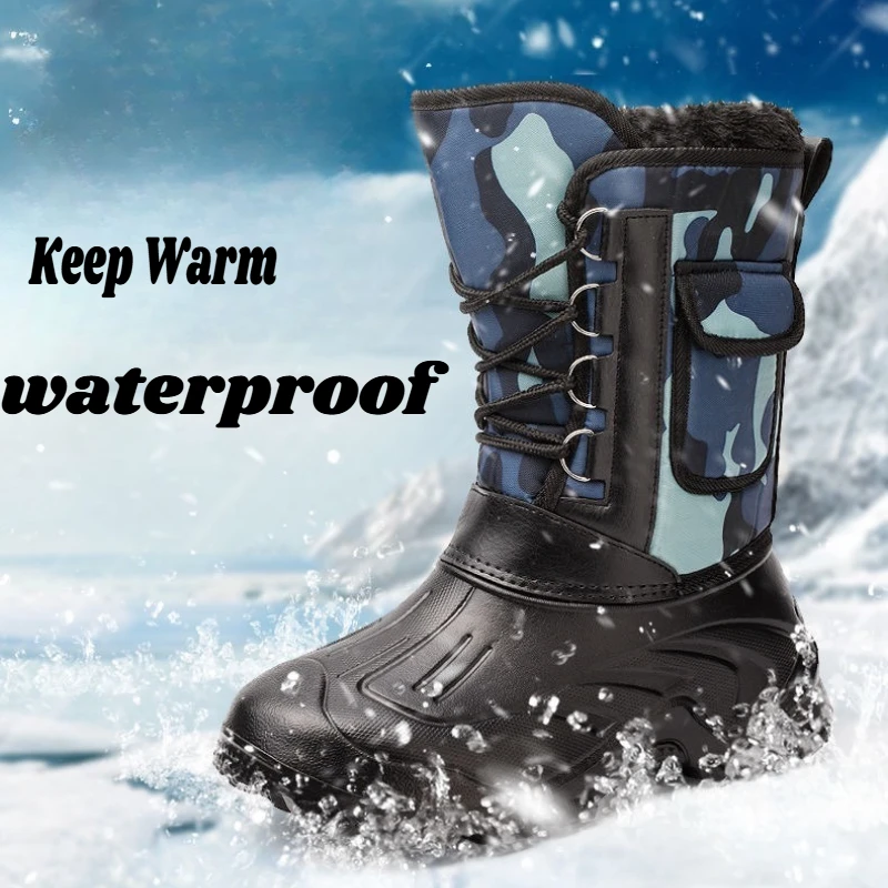Men's Winter Boots Platform Men's Snow Boots Keep Warm Thick Plush Waterproof Outdoor Non-slip Sea Fishing Boots Working Shoes
Men's Winter Boots Platform Men's Snow Boots Keep Warm Thick Plush Waterproof Outdoor Non-slip Sea Fishing Boots Working Shoes