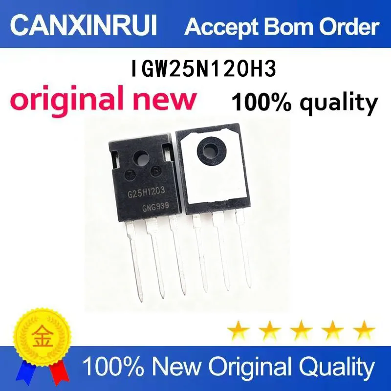 (5-100 Pieces) Brand new original IGW25N120H3 TO-247 package 1200V 25A spot chip IC
(5-100 Pieces) Brand new original IGW25N120H3 TO-247 package 1200V 25A spot chip IC