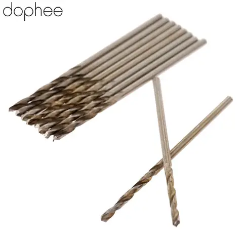 Dophee – forets hélicoïdaux HSS, 10 pièces, Micro tige droite, perçage du bois, perceuses électriques, outils pour le travail du bois 1.1/1.2/1.3/1.4mm