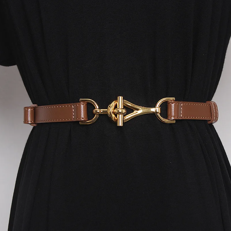1.7cm New Hook Up Skirt Decoration Thin Waist Belt with Suit Sweater Knitted Sweater Leather Versatile Women's Slim Belts
1.7cm New Hook Up Skirt Decoration Thin Waist Belt with Suit Sweater Knitted Sweater Leather Versatile Women's Slim Belts