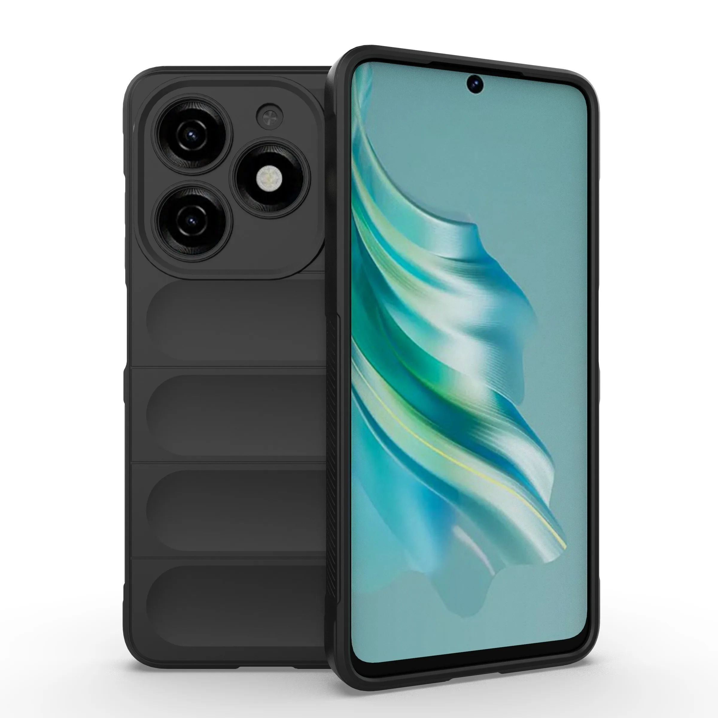 For TECNO Spark 20 Case Drop-Resistant TPU Phone Back Shell - Black 
For TECNO Spark 20 Case Drop-Resistant TPU Phone Back Shell - Black