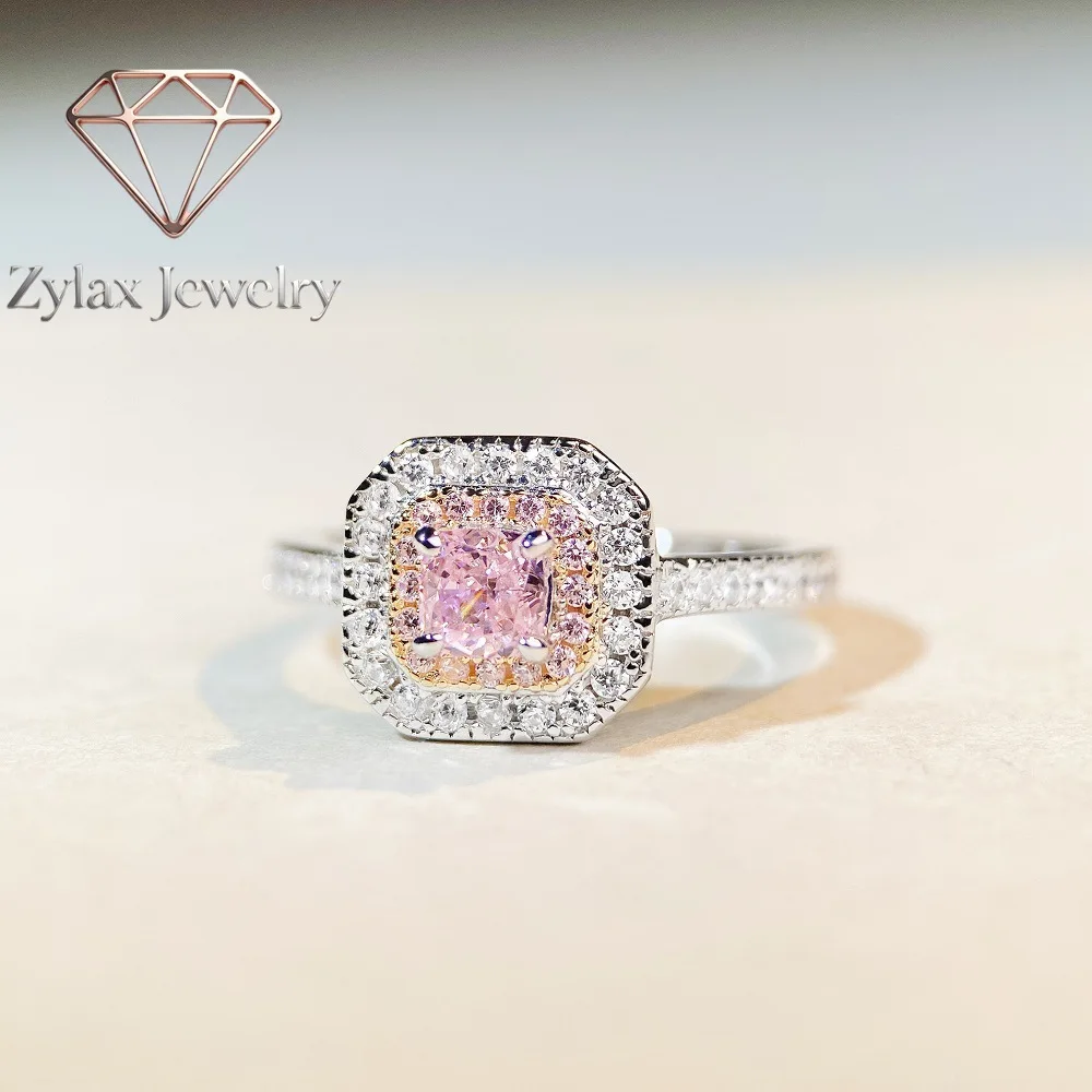 Zylax Jewelry Luxury Solid Platinum PT950 Women's Ice Flower Cut Fashion High-grade Pink Diamond Ring
Zylax Jewelry Luxury Solid Platinum PT950 Women's Ice Flower Cut Fashion High-grade Pink Diamond Ring