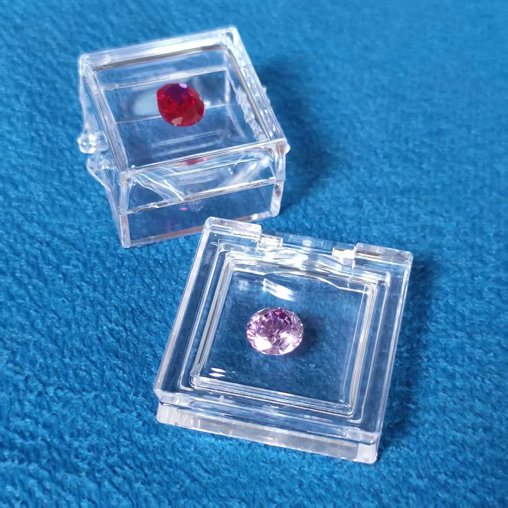 Clear Diamond Storage Box Gemstone Jewelry Display Organizer Gem Zircon Floating Case Bare Stone Rhinestone Package Box 10Pcs
Clear Diamond Storage Box Gemstone Jewelry Display Organizer Gem Zircon Floating Case Bare Stone Rhinestone Package Box 10Pcs