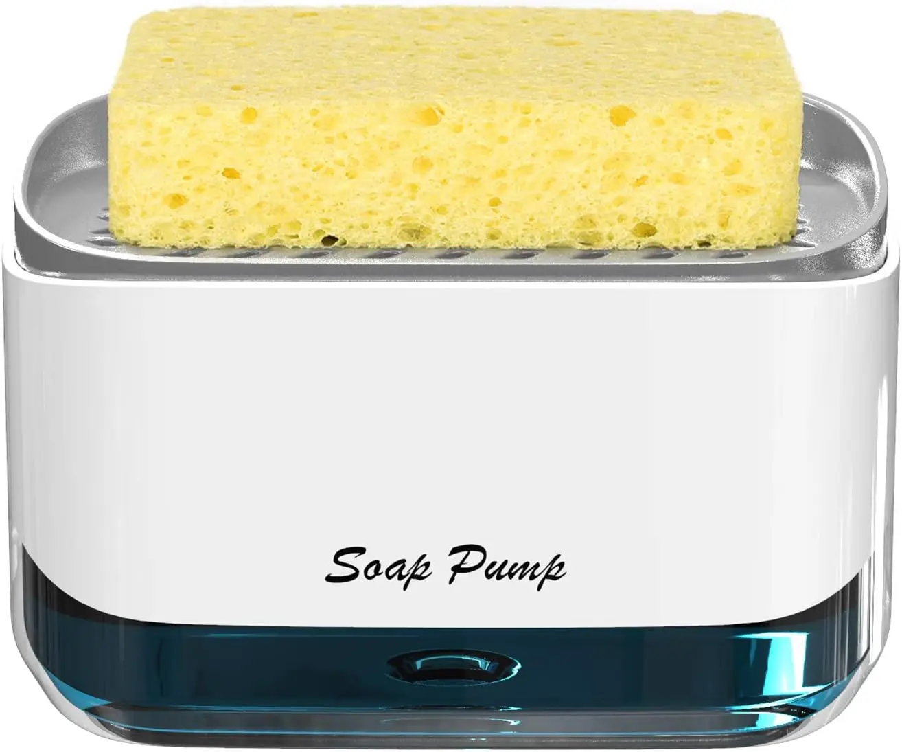 2-in-1 Kitchen Soap Dispenser with Sponge Holder, 12.5oz Countertop Pump for Dishwashing
2-in-1 Kitchen Soap Dispenser with Sponge Holder, 12.5oz Countertop Pump for Dishwashing