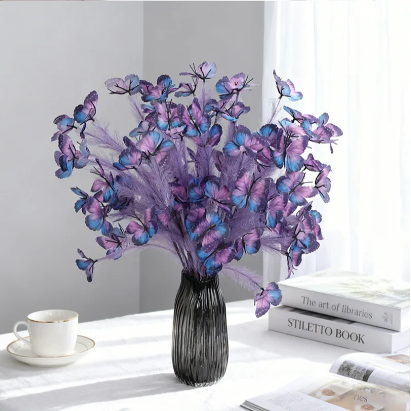 10PCS Butterfly Artificial Flowers Bouquet Fake Flowers Wedding Decoration for Home Decor Garden Vase Ornament Accessories
10PCS Butterfly Artificial Flowers Bouquet Fake Flowers Wedding Decoration for Home Decor Garden Vase Ornament Accessories